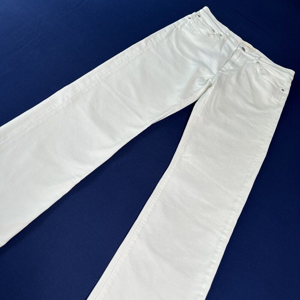 Jeanerica Women's Size 30 Autobahn Straight Relaxed Jean White AW003